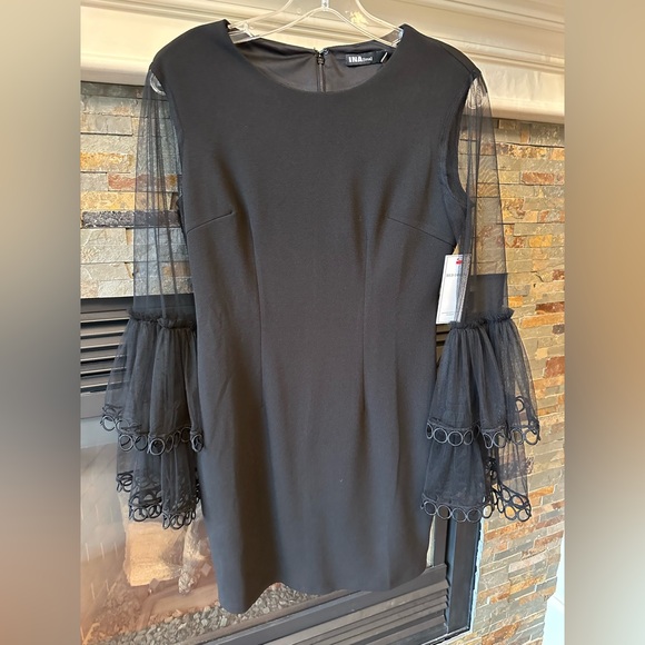 Red Dress Boutique Dresses & Skirts - NWT Red Dress Boutique Black Mini Dress with Sheer Sleeves